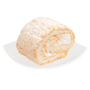 Меренговый рулет с малиной