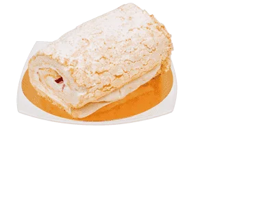Меренговый рулет с малиной